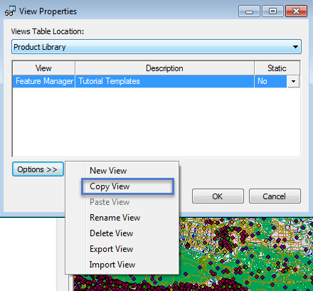 View Properties options—copy view View Properties options—copy view