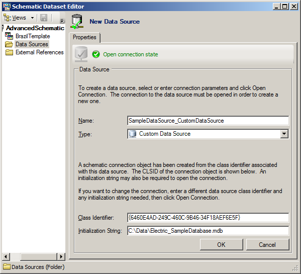 Properties tab for a Custom Data Source - sample final content Properties tab for a Custom Data Source - sample final content