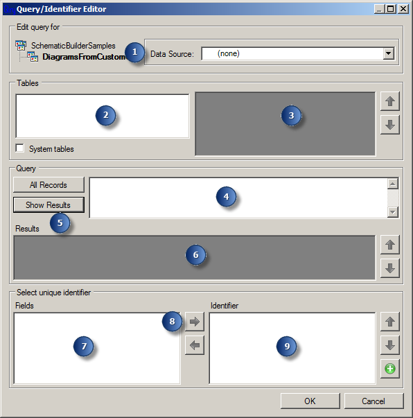 Query/Identifier Editor dialog Query/Identifier Editor dialog