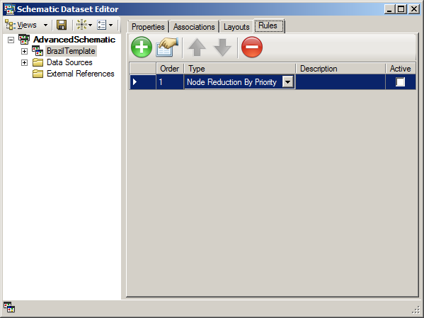 Rules tab—Initial content Rules tab—Initial content
