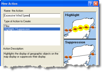 Auswählen und Benennen der neuen Aktion Auswählen und Benennen der neuen Aktion