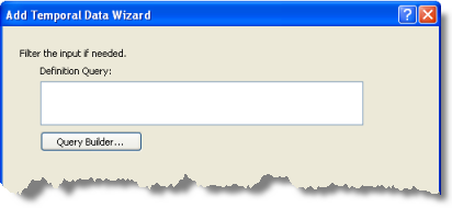 Der Abfrage-Generator ist im Assistenten 'Zeitdaten hinzufügen' verfügbar. Der Abfrage-Generator ist im Assistenten 'Zeitdaten hinzufügen' verfügbar.