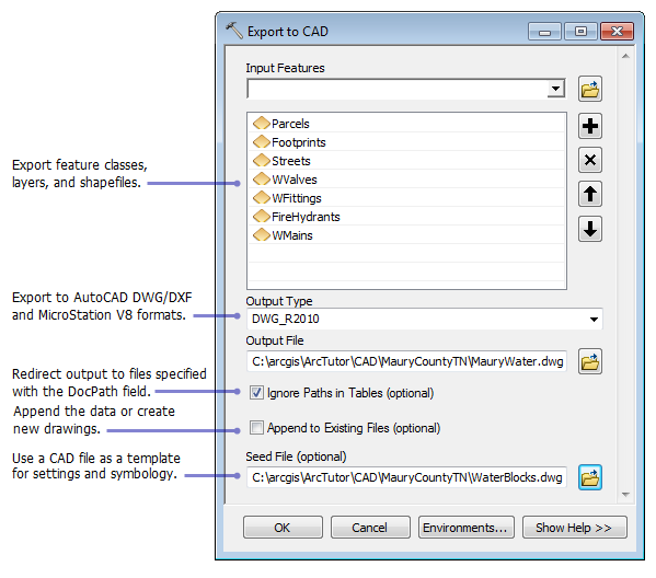 In CAD exportieren (Werkzeug)