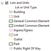 Der Layer "Lots and Units"
