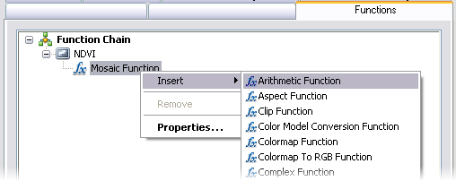 Einfügen der Funktion "Arithmetisch"