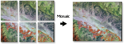 Beispiel für einen Mosaikierungsvorgang