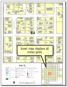 Beispiel: Ableiten der Ausdehnung einer Karte, indem Sie die kombinierte Ausdehnung von Features eines bestimmten Layers verwenden, die sich mit der Ausdehnung eines anderen Datenrahmens überschneiden