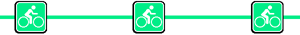 Symbol für eine Fahrradroute