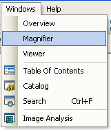 Öffnen des Lupenfensters in ArcMap