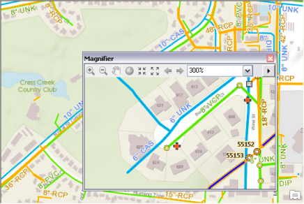 Lupenfenster in ArcMap