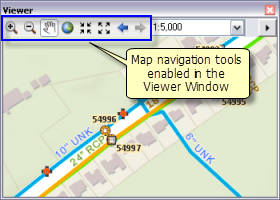 Viewer-Fenster in ArcMap und einige seiner Funktionen