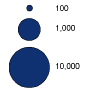 Darstellung von proportionalen Symbolen im Inhaltsverzeichnis