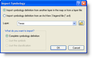 Importieren der Symbologie aus einem anderen Layer