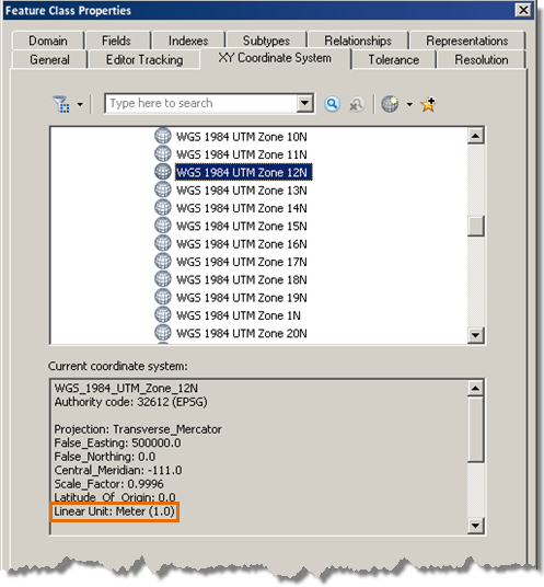 Eigenschaften: Feature-Class (Dialogfeld)