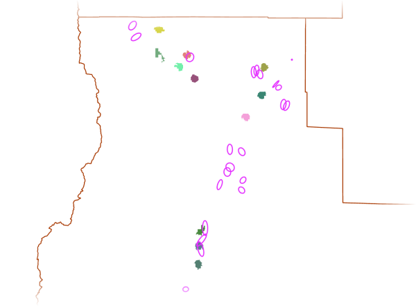 Regions and golf courses