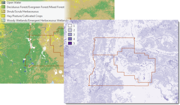 Reclassified land cover