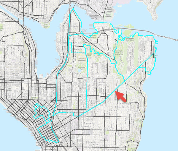 Choosing the first street for a bike lane