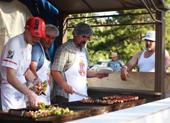 Serbian food pavilion