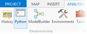 Opening the Python window