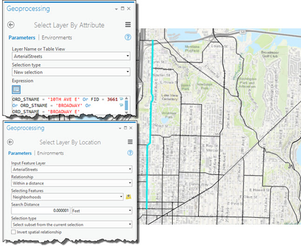 Selecting the second bike lane