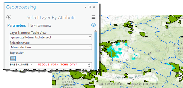 Use Select Layer By Attribute to select the basin