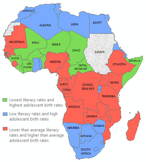 Literacy and adolescent birth rates