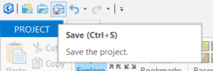 Saving the project