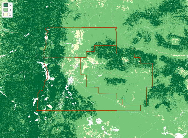 Land-cover suitability