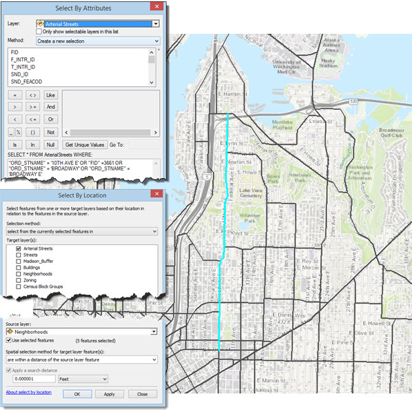 Selecting the second bike lane