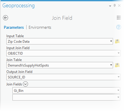 Join Field tool parameters