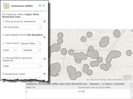 Using Summarize Within tool