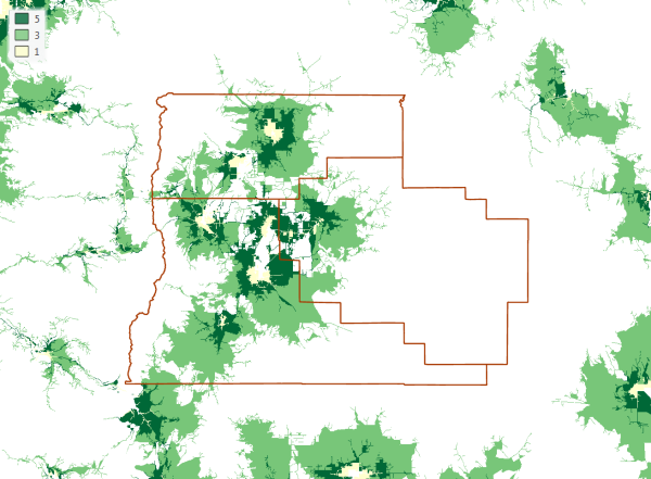 Distance from airports suitability