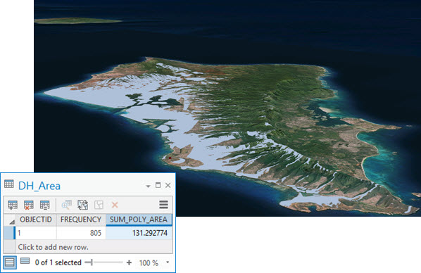 The areas visible from the Diamond Head Lookout.