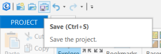 Saving the project
