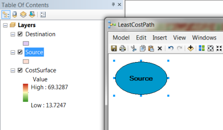 Adding the Source layer into the ModelBuilder model