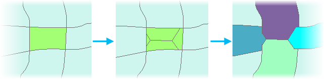 Distributing neighborhoods with suppressed data to nearby neighbors