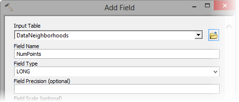 Add Field parameters