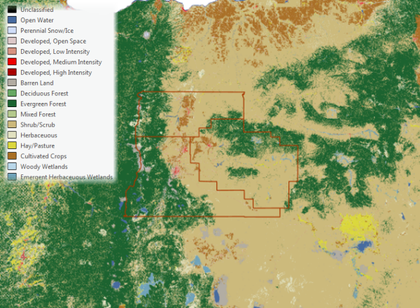 Land-cover map