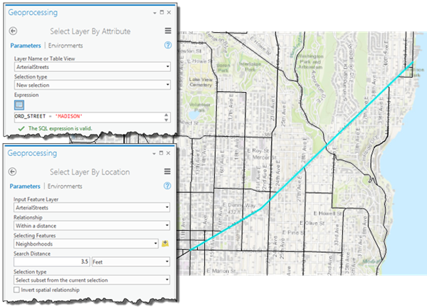 Selecting the first bike lane