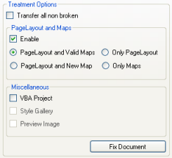 Recovering only PageLayout and Valid Maps