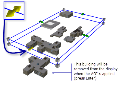 Resizing the AOI in ArcScene.