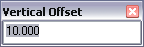 The Duplicate Vertical command's Vertical Offset dialog box