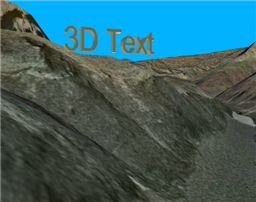 Example of 3D text