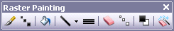 The Raster Painting toolbar
