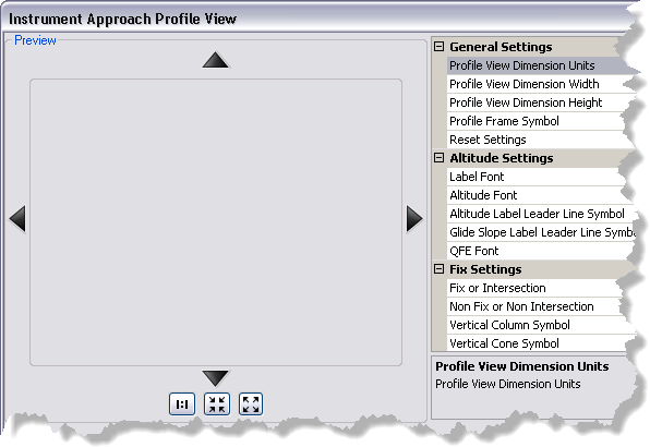 Instrument Approach Profile View dialog box