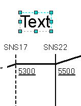 Text element selected