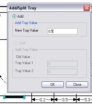 Type new tray value