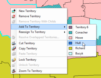 Territory Design map