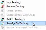 Reassign to territory