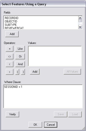 Select Features Using a Query